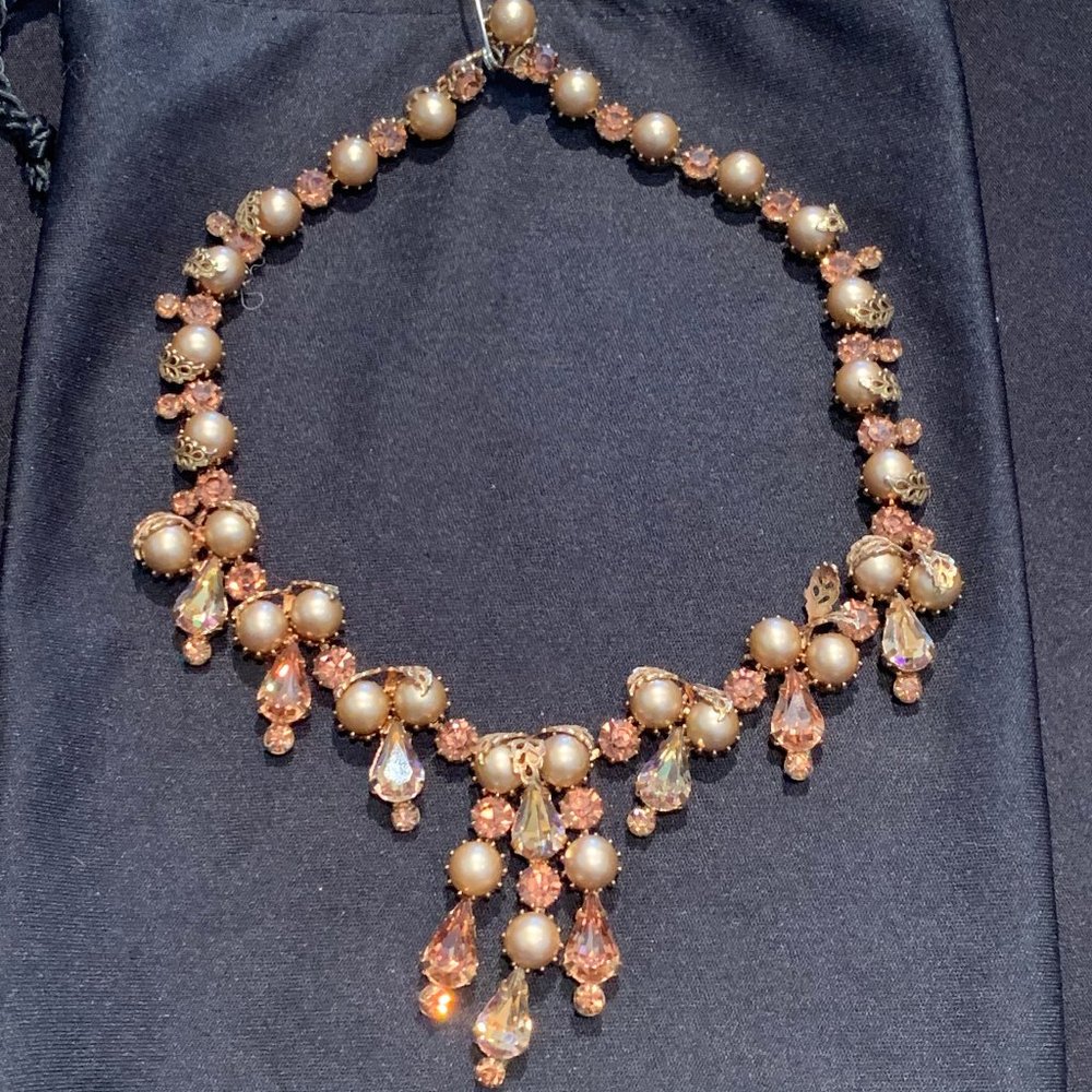 Vintage Kramer of New York Rhinestone Necklace